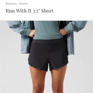 Athlete run with it shorts NWOT